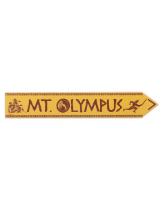 Cartel Decorativo de Madera Disney Hércules Monte Olimpo 42x7cm