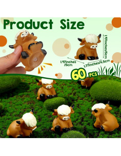 30 Juguetes Flotantes de Vaca de Goma Halloscume para Bebés 2