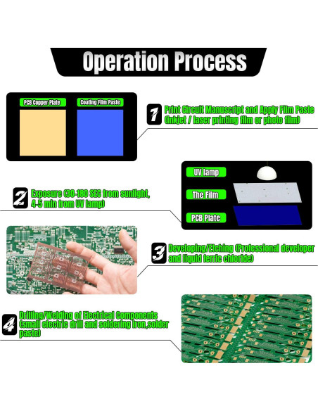 Placa de Circuito PCB FR-4 Qimoo 150x70mm 5 Pcs 1.5mm Grosor