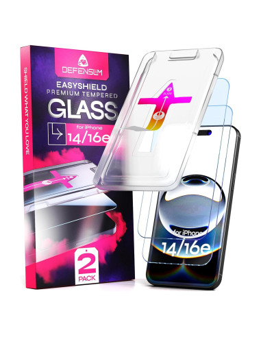 Protector de Pantalla Vidrio Templado Defenslim 2-Pack iPhone 14/16e