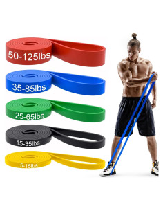 Conjunto de Bandas de Resistencia WSAKOUE 5 Niveles 2.27-56.7 kg