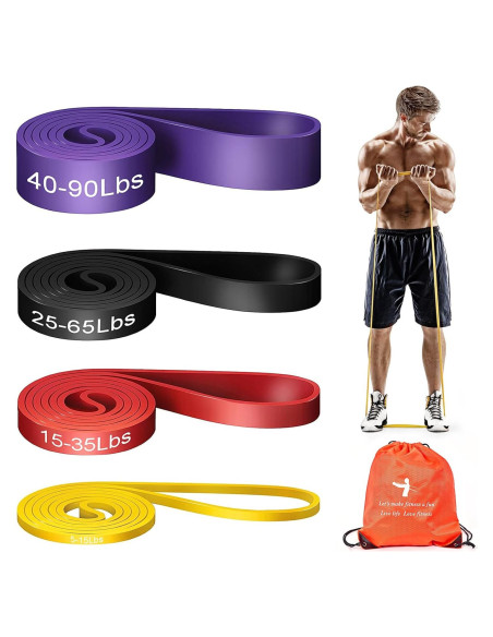 Bandas de Resistencia YONKFUL - 4 Niveles para Ejercicio