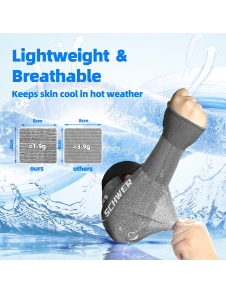 Mangas Resistentes a Cortes Schwer AIR-SKIN A6 45.72 cm UV UPF50+