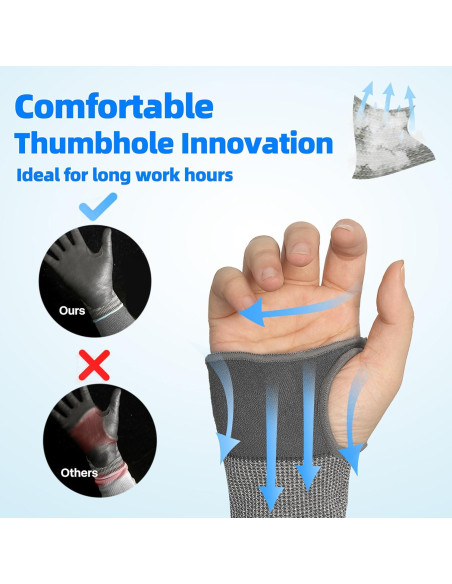 Mangas Resistentes a Cortes Schwer AIR-SKIN A6 45.72 cm UV UPF50+