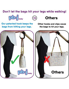 Ganchos para Cochecito PBnJ Clip n Go - 2 Paquetes 2