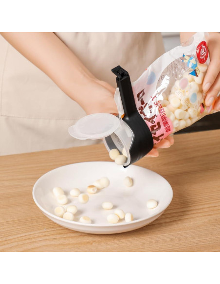 4 Clips para Bolsas de Comida Yvey con Pico Vertedor y Cierre Rápido 4 Clips para Bolsas de Comida Yvey con Pico Vertedor y Cierre Rápido