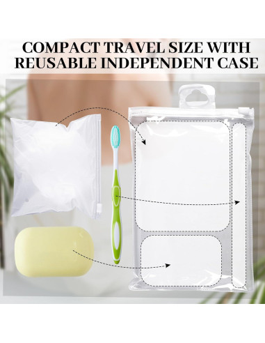 12 Lufas de Viaje Funnymoom con Estuche Blanco 25g