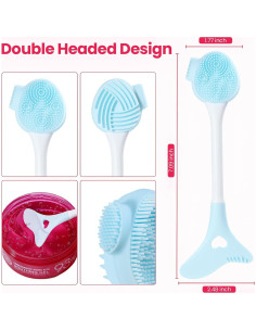 Exfoliador Facial de Silicona Lapfoon - 2 Paquetes, Multiuso 2