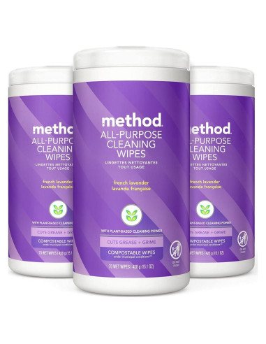 Toallitas de limpieza multiusos Method Lavanda 210 unidades