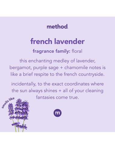 Toallitas de limpieza multiusos Method Lavanda 210 unidades