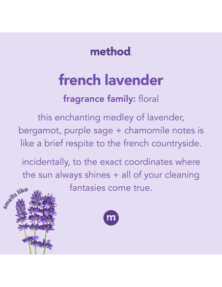 Toallitas de limpieza multiusos Method Lavanda 210 unidades