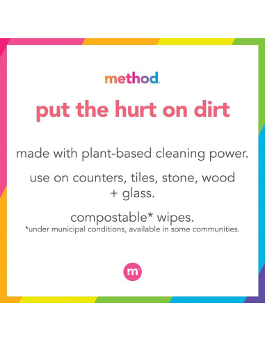 Toallitas de limpieza multiusos Method Lavanda 210 unidades