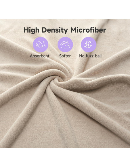 Toalla de Pelo Microfibra Umisleep 104x56 cm Camello Absorbente