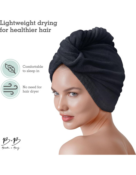 Toalla de Microfibra para Cabello Brook + Bay - Secado Rápido