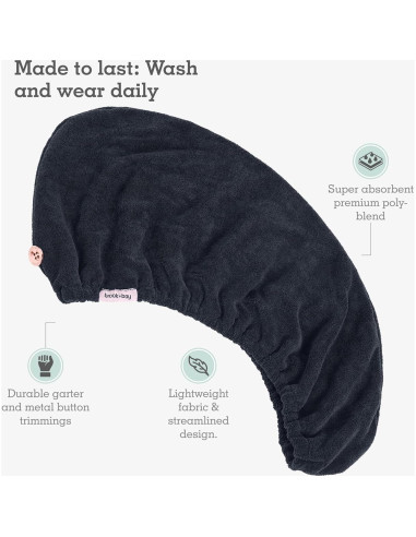 Toalla de Microfibra para Cabello Brook + Bay - Secado Rápido