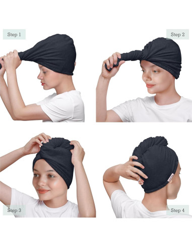 Toalla de Microfibra para Cabello Brook + Bay - Secado Rápido