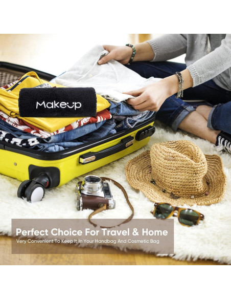 Paño Desmaquillante HOMEXCEL 6 Unidades Microfibra 33x33 cm Negro Paño Desmaquillante HOMEXCEL 6 Unidades Microfibra 33x33 cm Negro