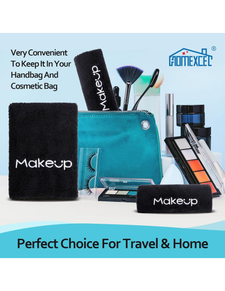 Paño Desmaquillante HOMEXCEL 6 Unidades Microfibra 33x33 cm Negro Paño Desmaquillante HOMEXCEL 6 Unidades Microfibra 33x33 cm Negro