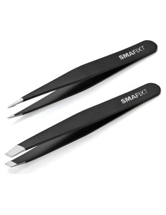 Juego de 2 Pinzas Smafixt de Acero Inoxidable para Vello Facial