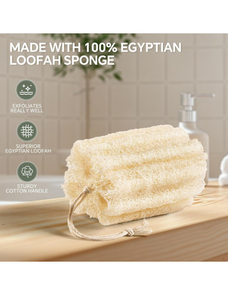 Esponjas de Lufa Egipcia Natural Exfoliantes - 3 Piezas Esponjas de Lufa Egipcia Natural Exfoliantes - 3 Piezas
