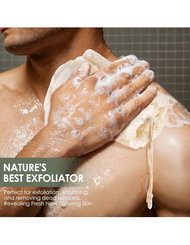 Esponjas de Lufa Egipcia Natural Exfoliantes - 3 Piezas