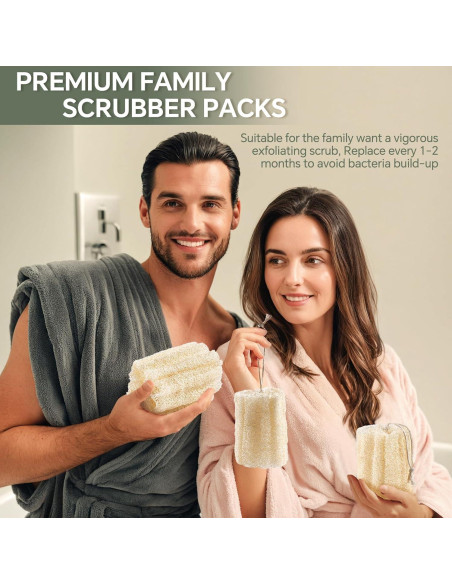 Esponjas de Lufa Egipcia Natural Exfoliantes - 3 Piezas Esponjas de Lufa Egipcia Natural Exfoliantes - 3 Piezas