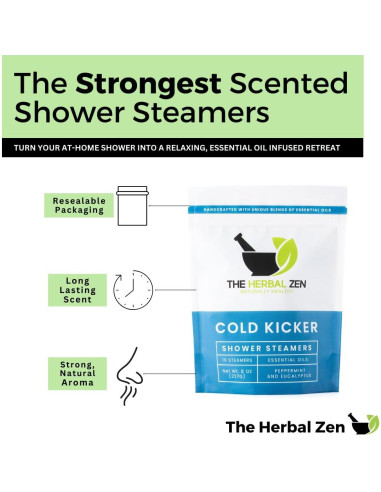 Aromatizantes de Ducha The Herbal Zen Eucalipto 10 Unidades