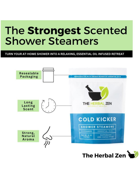 Aromatizantes de Ducha The Herbal Zen Eucalipto 10 Unidades