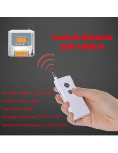 Controlador de Nivel de Agua Inalámbrico LUUBOM HT-2300SA 2