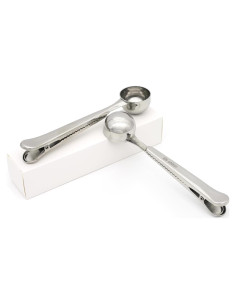 Cucharada Medidora de Café 2 en 1 LEADUP Acero Inoxidable 19 cm