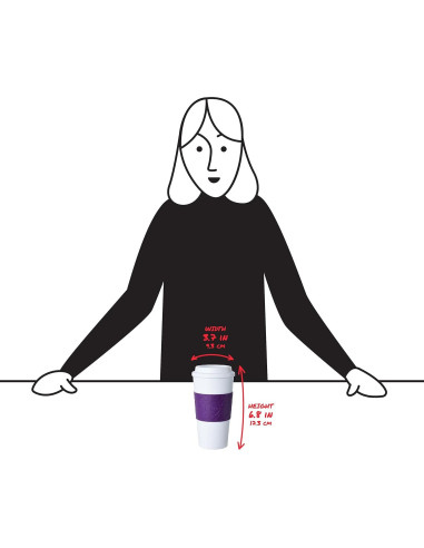 Taza de Viaje Copco Acadia Ciruela 0.47L Doble Pared