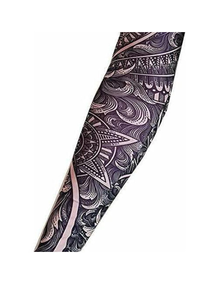 2 Mangas de Tatuaje Nylon Elástico Adulto Punk Rocker Halloween 2 Mangas de Tatuaje Nylon Elástico Adulto Punk Rocker Halloween