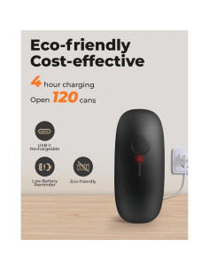 Abrelatas Eléctrico Canslab Ultrablade Recargable 10W Negro 2