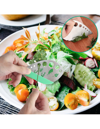 Tijeras de Cocina LUVCOSY de Acero Inoxidable 5 Cuchillas