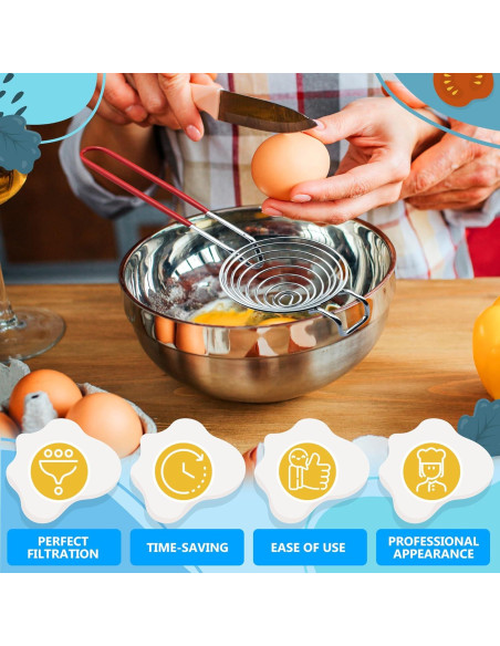 Separador de Huevos BURIUS de Acero Inoxidable 24.9 cm