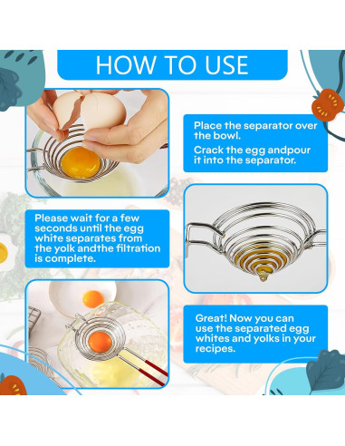 Separador de Huevos BURIUS de Acero Inoxidable 24.9 cm