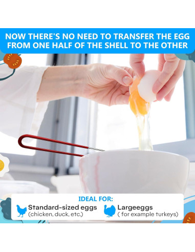 Separador de Huevos BURIUS de Acero Inoxidable 24.9 cm