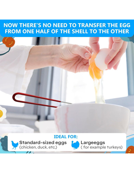 Separador de Huevos BURIUS de Acero Inoxidable 24.9 cm