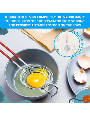 Separador de Huevos BURIUS de Acero Inoxidable 24.9 cm