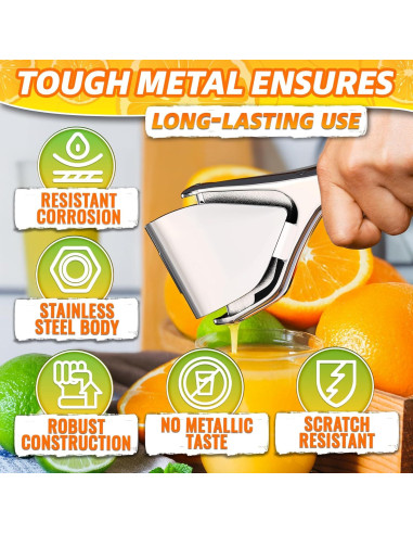 Exprimidor de Limón Manual LEGLO de Acero Inoxidable 0.56 kg