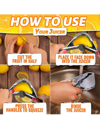 Exprimidor de Limón Manual LEGLO de Acero Inoxidable 0.56 kg