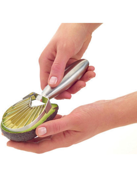 Corta y Saca Aguacate MasterClass de Acero Inoxidable 18 cm