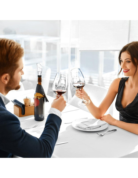 12 Válvulas Aireadoras de Vino Yinkin - Sin Goteo, Plástico