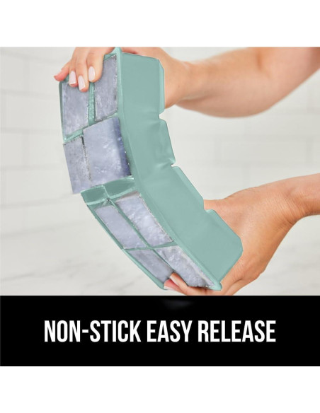 Bandeja de Hielo de Silicona GORILLA GRIP 2 Piezas 8 Cubos 5cm