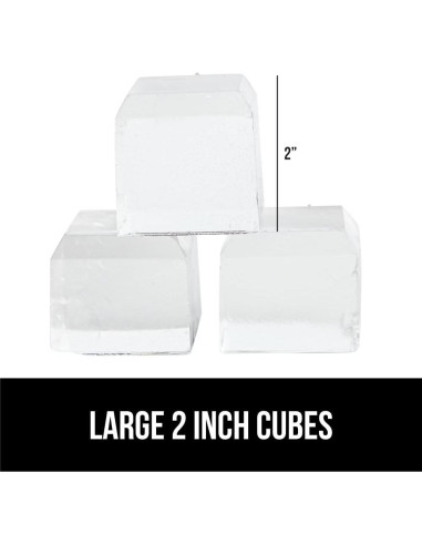 Bandeja de Hielo de Silicona GORILLA GRIP 2 Piezas 8 Cubos 5cm