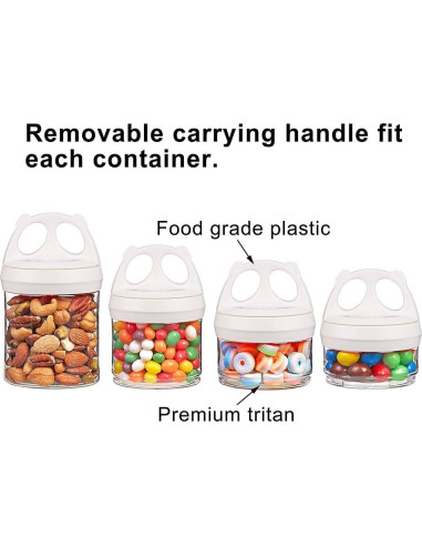 Contenedor de Almacenamiento Apilable BeneLabel 0.92L Blanco