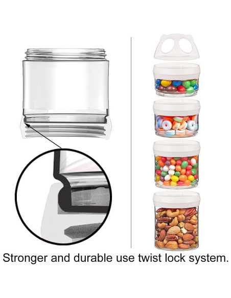 Contenedor de Almacenamiento Apilable BeneLabel 0.92L Blanco