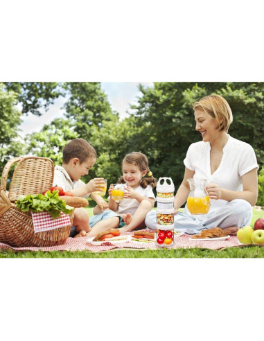 Contenedor de Almacenamiento Apilable BeneLabel 0.92L Blanco