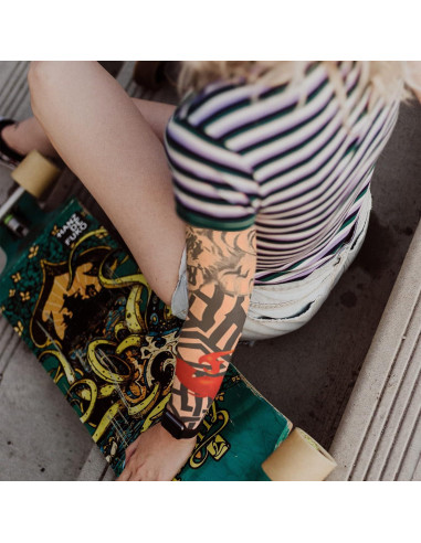 20 Piezas Mangas de Tatuaje Temporales Unisex ChurlChurl