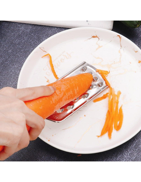 Rallador de Queso WENHUAZAI de Acero Inoxidable 2 Pcs